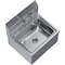 Amgood Stainless Steel Hands Free Wall Mounted Hand Sink 17 in. x 15 in. with double knee valves and faucet SINK HS-17KV-Z - alternate 6